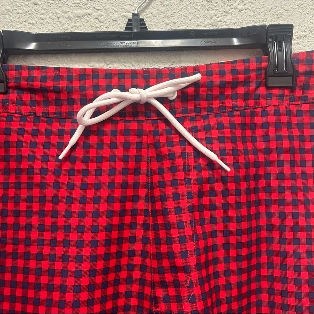 St. John's Bay Red and Navy Gingham 9